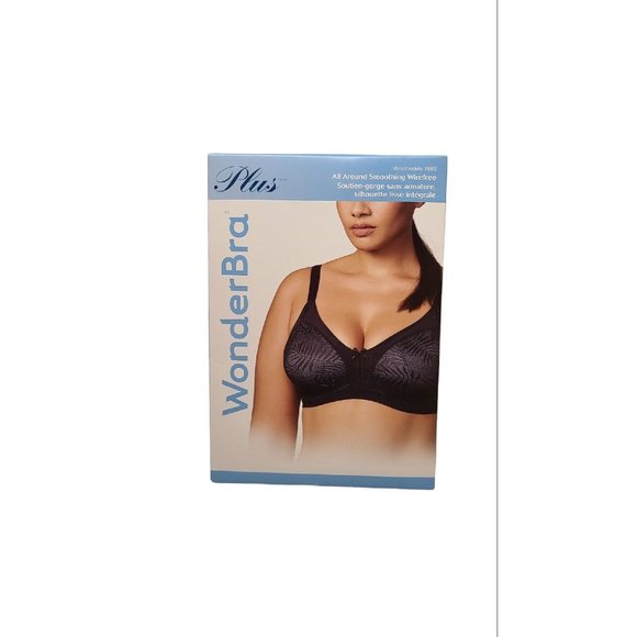 WonderBra Womens Plus 42C  Black Wireless All Around Smoothing  Style W1… - Picture 2 of 9
